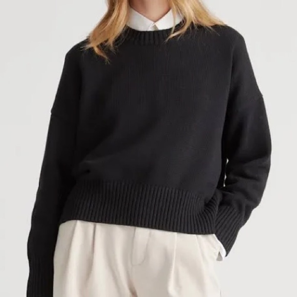 Quince Crewneck Boyfriend Sweater